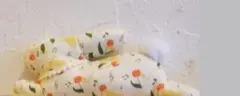 うさぎ　クッション　グレー
