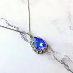 【新品・未使用】ネックレス サファイヤ シルバー 華奢 結婚式 パーティー