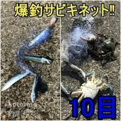 釣り サビキ 仕掛け カニ網 カニ釣り 投網 サビキネット 10目 No272