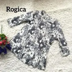 Rogica ロジカ【日本製】【コットン100%】【花柄】【7部袖】チュニックS