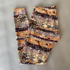 Mizuno 花柄 レギンス オレンジ系