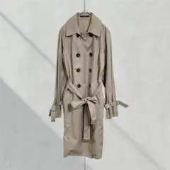 T297【メイソングレイ】トレンチコート　ベルト付き　ベージュ　アウター　大人
