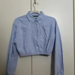 ZARA ライトブルー シャツ