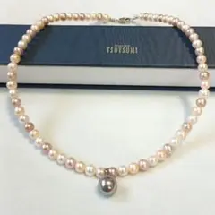 TSUTSUMI 真珠 ロングパールネックレス　箱付 花珠真珠 ロングネックレス7.5-8.0mm -GOOD Quality- | GOOD Quality