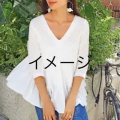 visenta カシュクール　ペプラムトップス