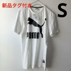 新品　PUMA ホワイト Tシャツ ロゴプリント