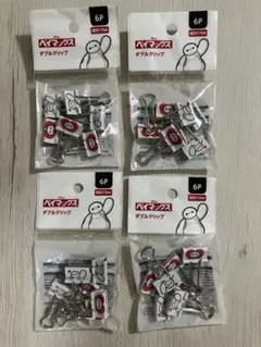 【店舗品薄】セリア ベイマックス ダブルクリップ 4点セット【匿名配送】