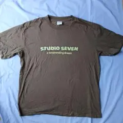 STUDIO SEVEN×GUカーキ Tシャツ Mサイズ