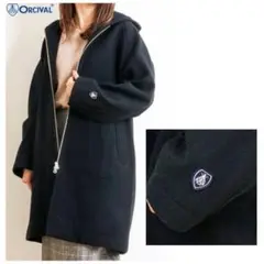 ORCIVAL ライトモッサ フーデッドコート アウター コート ブラック