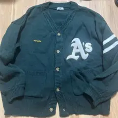 Perushu MLBコラボ カーディガン グリーン