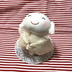 ホワイトカラー　お地蔵様　おじぞうさん　縮緬細工　古布　着物リメイク　鎮魂　祈り
