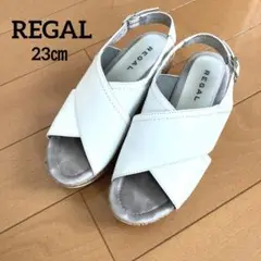 REGAL クロスストラップ サンダル ホワイト