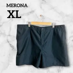 MERONA 【XL】 ショートパンツ 大きいサイズ ブラック