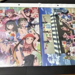 グリッドマンユニバース　海の家　クリアファイル 集合絵　2種