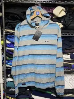 00s y2k Oakley ボーダーパーカー　エセリアルブルー
