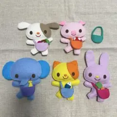 フェルト製動物セット