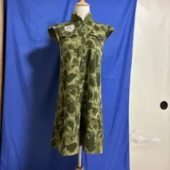 パーリーゲイツ迷彩柄 ボタンアップ ワンピース