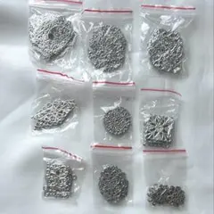 透かしパーツ シルバー 9種セット