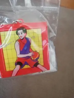 千葉ジェッツ　富樫選手　ネオレトロイラストレンチキュラーキーホルダー