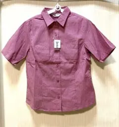 【新品未使用】ストライプ シャツ　Mサイズ　半袖