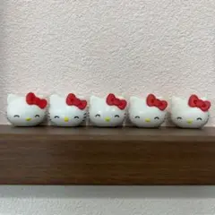 【 5個 】ハローキティ ゆびにんぎょう バスボール ハッピーラッキー×5