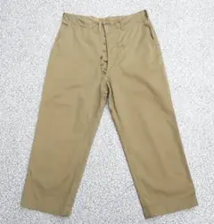美品 米軍実物 1943年 USMC 尿素ボタン チノパン 大戦