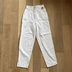 vintage imagin ホワイト ストレートレッグパンツ
