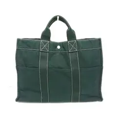 エルメス トートバッグ 黒×白 キャンバス