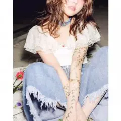 【未使用級】クレイミー Flower Collar V Tops レース