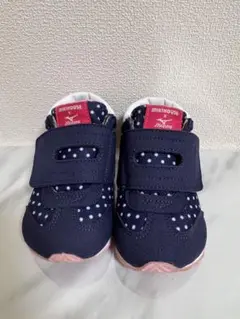 14cmミキハウス × ミズノ コラボ スニーカー ネイビー