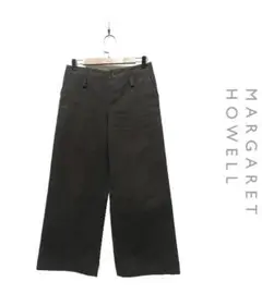 I236/MARGARET HOWELL ワイドパンツ スラックス ボタンフライ