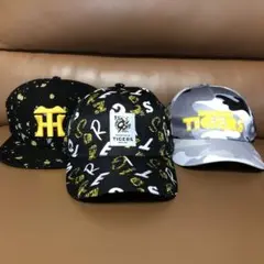 阪神タイガース　Tigers 柄 キャップ 3個セット