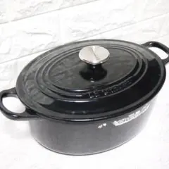 LE CREUSET ココット オーバル ブライトブラック 25cm