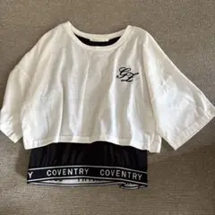 COVENTRY ロゴ刺繍 半袖Tシャツ