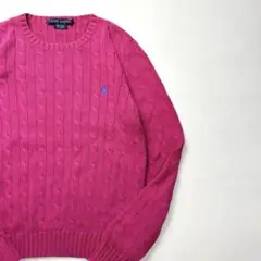 RALPH LAUREN ラルフローレン コットンケーブルニット Mサイズ