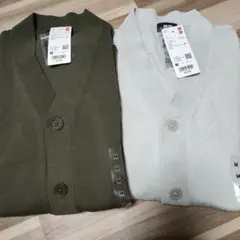 ユニクロ　UNIQLO ニットVネック カーディガン Mサイズ　2枚セット　新品