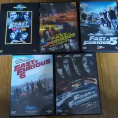 ワイルドスピード　DVD 5巻セット　2〜6作品目