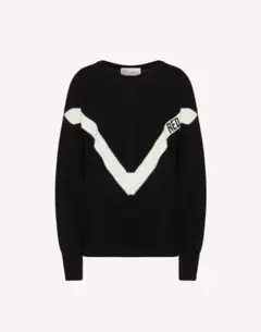 RED VALENTINO ウールブレンド セーター REDエンブロイダリー