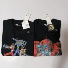 ユニクロtシャツエヴァンゲリオン、ガンダムセット2枚