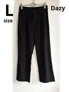 Dazy 黒 ワイドパンツ スラックス　パンツ　レディース　ブラック