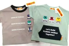 未使用品　プラレールTシャツ　2点セット　　　90