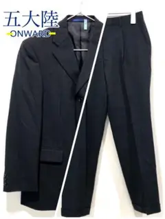 90s 五大陸 オーバーサイズ スーツ セットアップ ダークグレー系