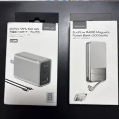 EcoFlow RAPID 65W充電器とパワーバンクセット