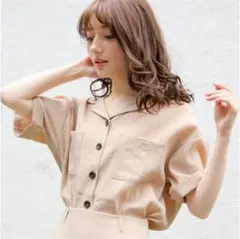 新品★Heather リネンライクカイキシャツ♡
