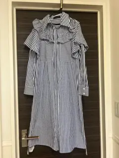 マーロンエノンフィバルーンティアードワンピース美品　ライトグレー 残りわずか】グログランケープワンピース | Dresses