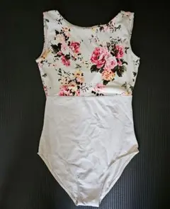 花柄タンクトップレオタード