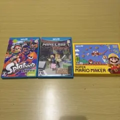 Wii U ソフト マインクラフト スプラトゥーン スーパーマリオメーカー