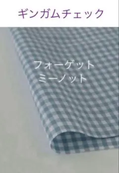 30×30cm♪フォーゲットミーノット☆ギンガムチェックcheck&stripe