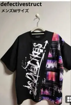 ☆defectivestruct☆メンズTシャツ プリントTシャツ　黒　メンズM