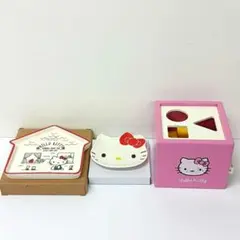 3.ハローキティ　ダイカットプレート　小皿　BRIO ブリオ　知育玩具　3点